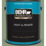 BEHR PREMIUM PLUS 1 gal. #ICC-76 Herbal Scent Satin Enamel Exterior Paint & Primer