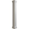 Ekena Millwork 16 in. x 20 ft. Rough Sawn Endurathane Faux Wood Non-Tapered Square Column Wrap with Standard Capital and Base