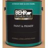 BEHR PREMIUM PLUS 1 gal. #S250-4 Fresh Croissant Semi-Gloss Enamel Exterior Paint & Primer