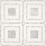 Bedrosians Atrium Square 15 in. x 15 in. Honed White Carrara/White Thassos Marble Mosaic Tile (8.6 sq. ft./Carton)