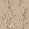 Laura Ashley Pussy Willow Natural Unpasted Removable Strippable Wallpaper