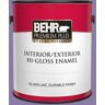 BEHR PREMIUM PLUS 1 gal. #M560-5 Second Pour Hi-Gloss Enamel Interior/Exterior Paint