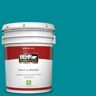 BEHR PREMIUM PLUS 5 gal. #510B-7 Empress Teal Flat Low Odor Interior Paint & Primer