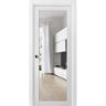 Sartodoors 18 in. x 84 in. 1 Panel White Finished Pine Wood Sliding Door with Pocket Hardware