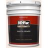 BEHR PREMIUM PLUS 5 gal. #210E-1 Bella Pink Flat Exterior Paint & Primer