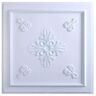 uDecor Belfast 2 ft. x 2 ft. Lay-in or Glue-up Ceiling Tile in White (40 sq. ft. / case)