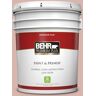 BEHR PREMIUM PLUS 5 gal. #170E-3 Bridal Rose Flat Low Odor Interior Paint & Primer