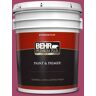 BEHR PREMIUM PLUS 5 gal. Home Decorators Collection #HDC-SM14-1 Fuschia Flair Flat Exterior Paint & Primer