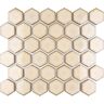 Merola Tile Hudson Due 2" Hex Caffe 10-7/8 in. x 12-5/8 in. Porcelain Mosaic Tile (9.7 sq. ft./Case)