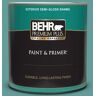 BEHR PREMIUM PLUS 1 qt. #MQ6-06 Semi Precious Semi-Gloss Enamel Exterior Paint & Primer