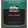 BEHR PREMIUM PLUS 1 qt. #S-H-730 Eagle Rock Semi-Gloss Enamel Exterior Paint & Primer