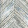 RoomMates Herringbone Wood Boards Blue and Tan Peel and Stick Wallpaper (Covers 28.18 sq. ft.)