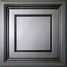 Ceilume Madison Black 2 ft. x 2 ft. Lay-in Coffered Ceiling Panel (Case of 6)