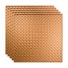 Fasade Diamond Plate 2 ft. x 2 ft. Polished Copper Lay-In Vinyl Ceiling Tile (20 sq. ft.)