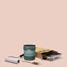 BEHR 1 gal. #S180-1 Angelico Extra Durable Semi-Gloss Enamel Interior Paint and 5-Piece Wooster Set All-in-One Project Kit