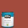 BEHR PREMIUM PLUS 1 gal. #200D-7 Rodeo Red Satin Enamel Low Odor Interior Paint & Primer