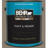 BEHR PREMIUM PLUS 1 gal. #720D-5 Mocha Accent Satin Enamel Exterior Paint & Primer