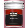 BEHR PREMIUM PLUS 5 gal. #MQ1-08 Smell the Roses Flat Exterior Paint & Primer