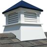 Accentua Bryce 20 in. x 20 in. x 26 in. Composite Vinyl Cupola with Black Aluminum Roof