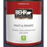 BEHR PREMIUM PLUS 1 gal. #MQ5-39 Artistic License Flat Low Odor Interior Paint & Primer