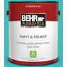 BEHR PREMIUM PLUS 1 gal. #P460-4 Lagoon Rock Flat Low Odor Interior Paint & Primer