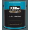 BEHR PREMIUM PLUS 1 gal. #PPU12-20 Underwater color Satin Enamel Exterior Paint & Primer