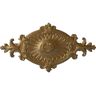 Ekena Millwork 23-1/2 in. W x 12-1/4 in. H x 1-1/2 in. Quentin Urethane Ceiling Medallion, Pale Gold