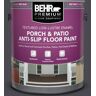 BEHR PREMIUM 1 gal. #N560-7 Limo Scene Textured Low-Lustre Enamel Interior/Exterior Porch and Patio Anti-Slip Floor Paint