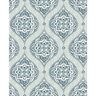 A-Street Prints Adele Aqua Damask Paper Strippable Wallpaper (Covers 56.4 sq. ft.)