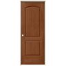 JELD-WEN 30 in. x 80 in. Continental Hazelnut Stain Right-Hand Molded Composite Single Prehung Interior Door