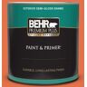 BEHR PREMIUM PLUS 1 qt. Home Decorators Collection #HDC-SM16-03 Mai Tai Semi-Gloss Enamel Exterior Paint & Primer