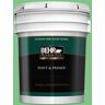 BEHR PREMIUM PLUS 5 gal. #P390-5 Garden Stroll Semi-Gloss Enamel Exterior Paint & Primer