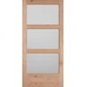 Masonite 40 in. x 84 in. Knotty Alder Veneer 3-Lite Equal Solid Wood Interior Barn Door Slab