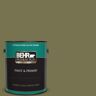 BEHR PREMIUM PLUS 1 gal. #S350-6 Truly Olive Semi-Gloss Enamel Exterior Paint & Primer