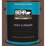 BEHR PREMIUM PLUS 1 gal. #N190-7 Moose Trail Satin Enamel Exterior Paint & Primer