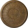 Ekena Millwork 19-7/8 in. x 1-1/4 in. Leandros Urethane Ceiling Medallion (Fits Canopies upto 6-3/8 in.) Hand-Painted Rubbed Bronze