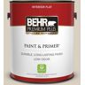 BEHR PREMIUM PLUS 1 gal. Designer Collection #DC-011 Gray Envelope Flat Low Odor Interior Paint & Primer