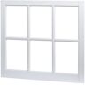 TAFCO WINDOWS 31 in. x 29 in. Utility Fixed Picture Vinyl Window with Grid - White