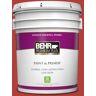 BEHR PREMIUM PLUS 5 gal. #170B-7 Red Tomato Eggshell Enamel Low Odor Interior Paint & Primer