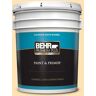 BEHR PREMIUM PLUS 5 gal. #CE-04 Peach of Mind Satin Enamel Exterior Paint & Primer