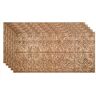 Fasade Traditional #2 2 ft. x 4 ft. Glue Up Vinyl Ceiling Tile in Cracked Copper (40 sq. ft.)