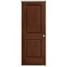 JELD-WEN 28 in. x 80 in. Cambridge Milk Chocolate Stain Left-Hand Molded Composite Single Prehung Interior Door