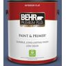 BEHR PREMIUM PLUS 1 gal. #MQ5-15 Award Night Flat Low Odor Interior Paint & Primer