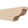 Ekena Millwork 4-in. x 6-in. x 16-in. Garner Woodgrain, Primed Tan Timberthane Polyurethane Rafter Tail Brace