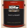 BEHR PREMIUM PLUS 1 gal. #PPU3-06 Venetian Mask Flat Exterior Paint & Primer