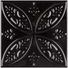 Merola Tile Trend Black 8 in. x 8 in. Ceramic Wall Tile (9.24 sq. ft./Case)