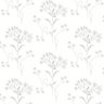 Magnolia Home by Joanna Gaines Grey Wildflower Non Woven Preium Paper Peel and Stick Matte Wallpaper Approximately 34.2 sq. ft