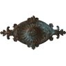 Ekena Millwork 23-1/2" W x 12-1/4" H x 1-1/2" Quentin Urethane Ceiling Medallion, Hand-Painted Bronze Blue Patina