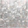 Art3d 12 in. x 12 in. Mother of Pearl Shell Mosaic Tile Backsplash in White