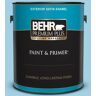 BEHR PREMIUM PLUS 1 gal. #540C-3 Sea Rover Satin Enamel Exterior Paint & Primer